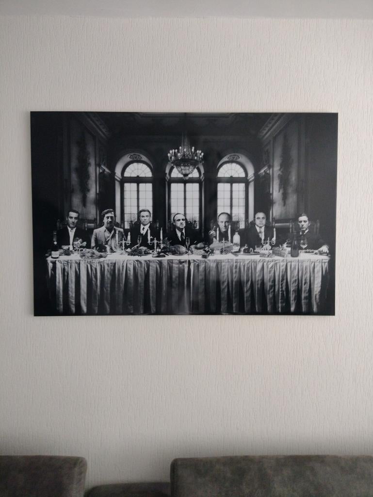 Glasschilderij maffia, Ophalen, Schilderij, 75 cm of meer