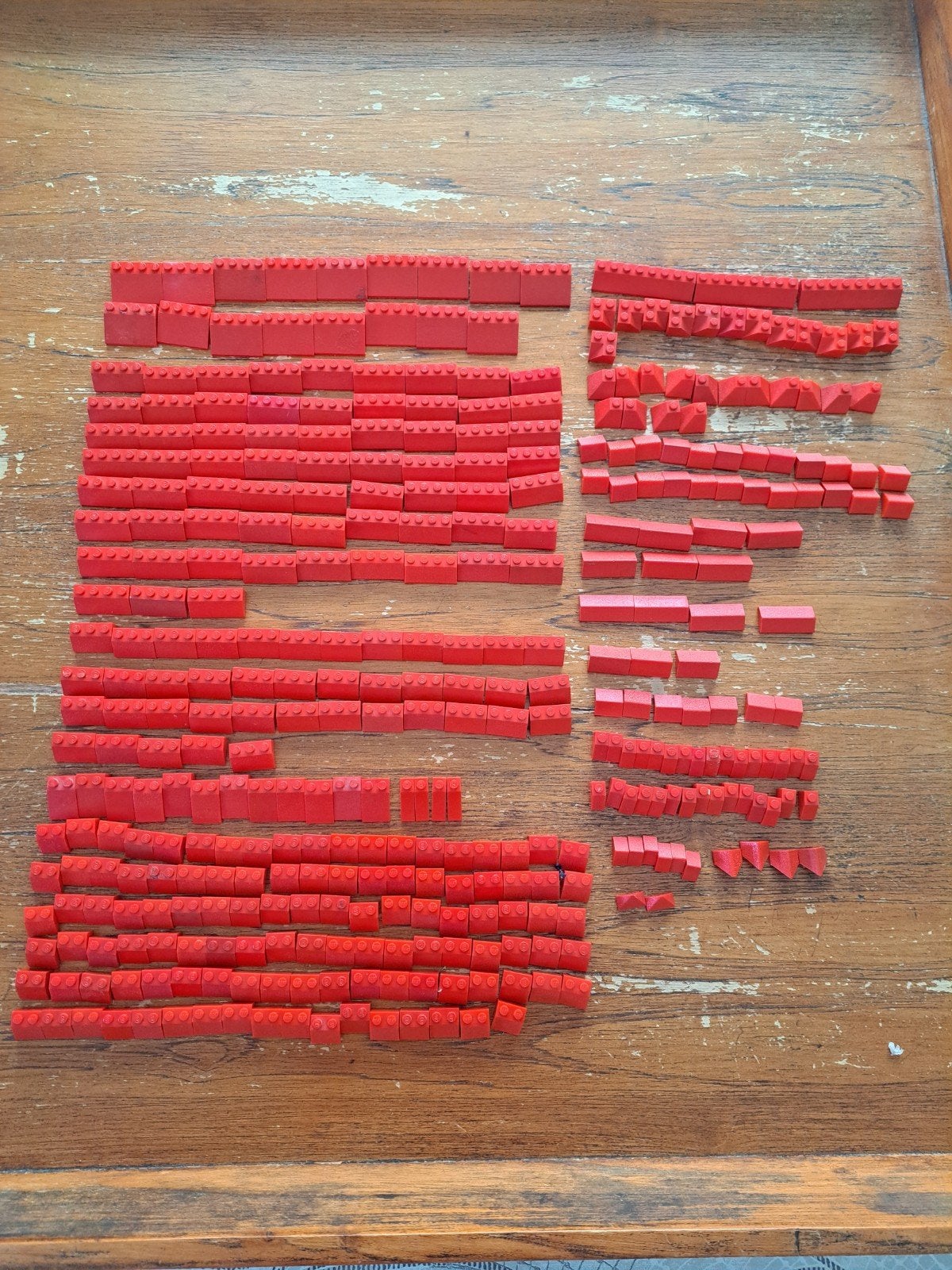 LEGO Vintage Dakpannen, Nokpannen & Hoekpannen - Rood, Ophalen of Verzenden, Gebruikt, Losse stenen, Lego