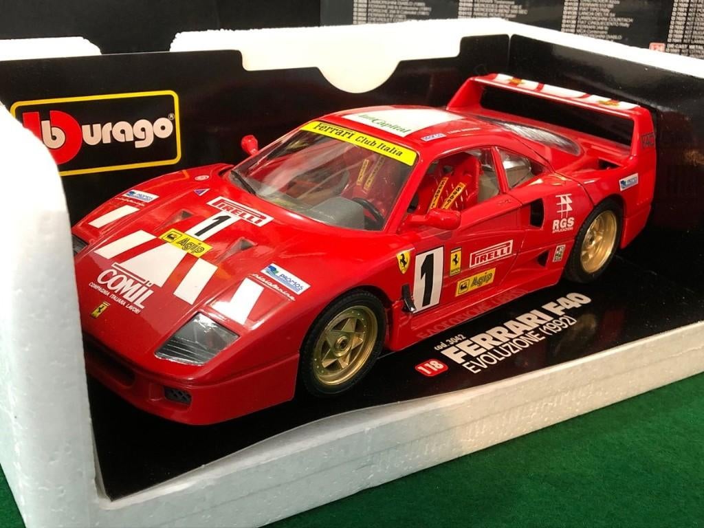 Ferrari f40 rood 1/18, Eu, Auto, Eu, Nieuw