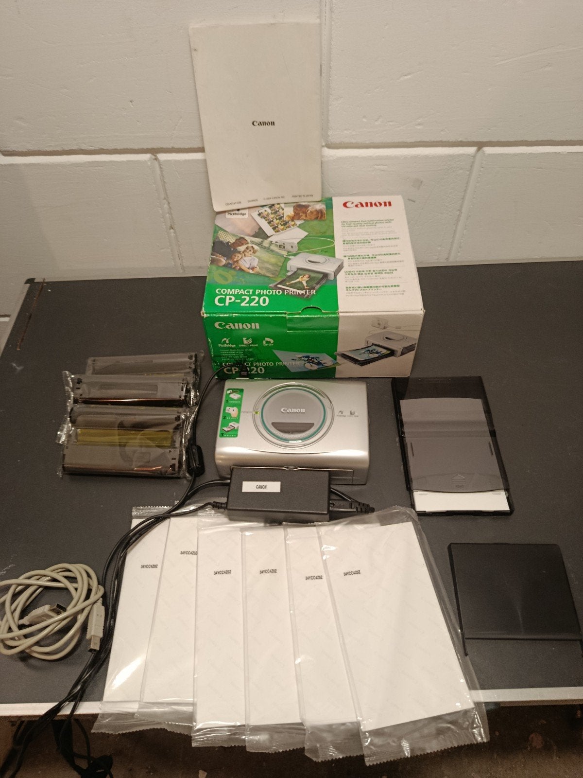 Canon Compact Photo Printer CP-220 met accessoires, Computers en Software, Printers, Fotoprinter, PictBridge, Canon, Kleur printen