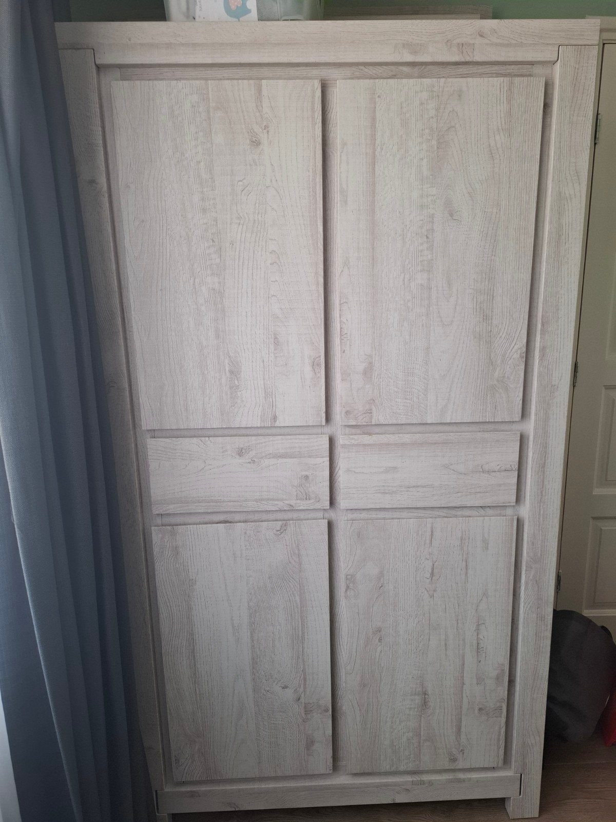 Complete babykamer: ledikant, kast, commode en wandplank, Ophalen, Gebruikt, Jongetje of Meisje