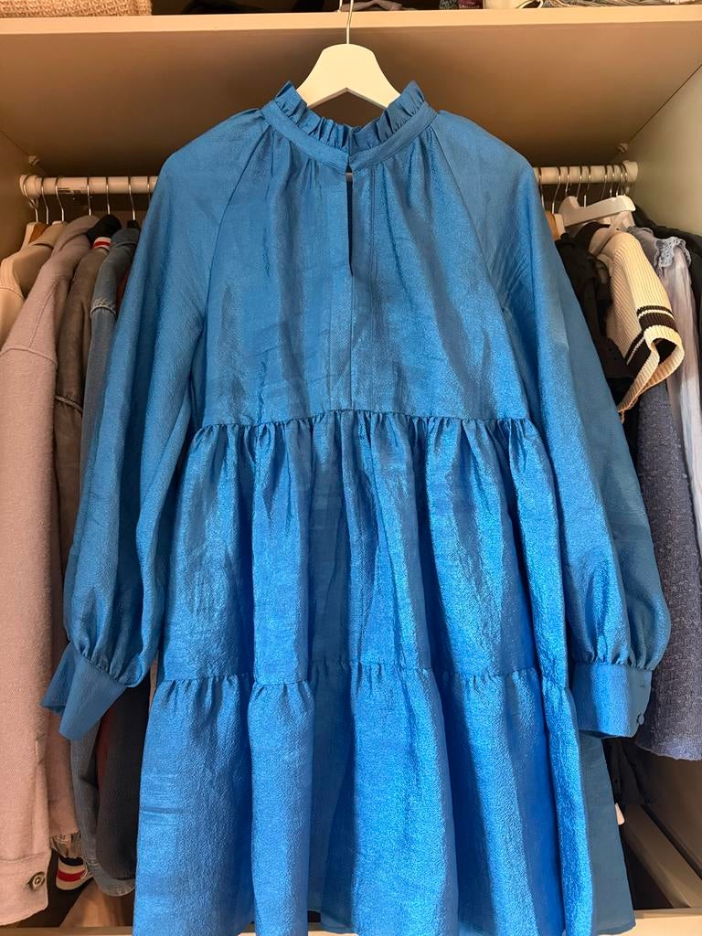 Stine Goya Jurkje met blauwe onderjurk - Maat S, Ophalen of Verzenden, Gedragen, Maat 36 (S), Blauw