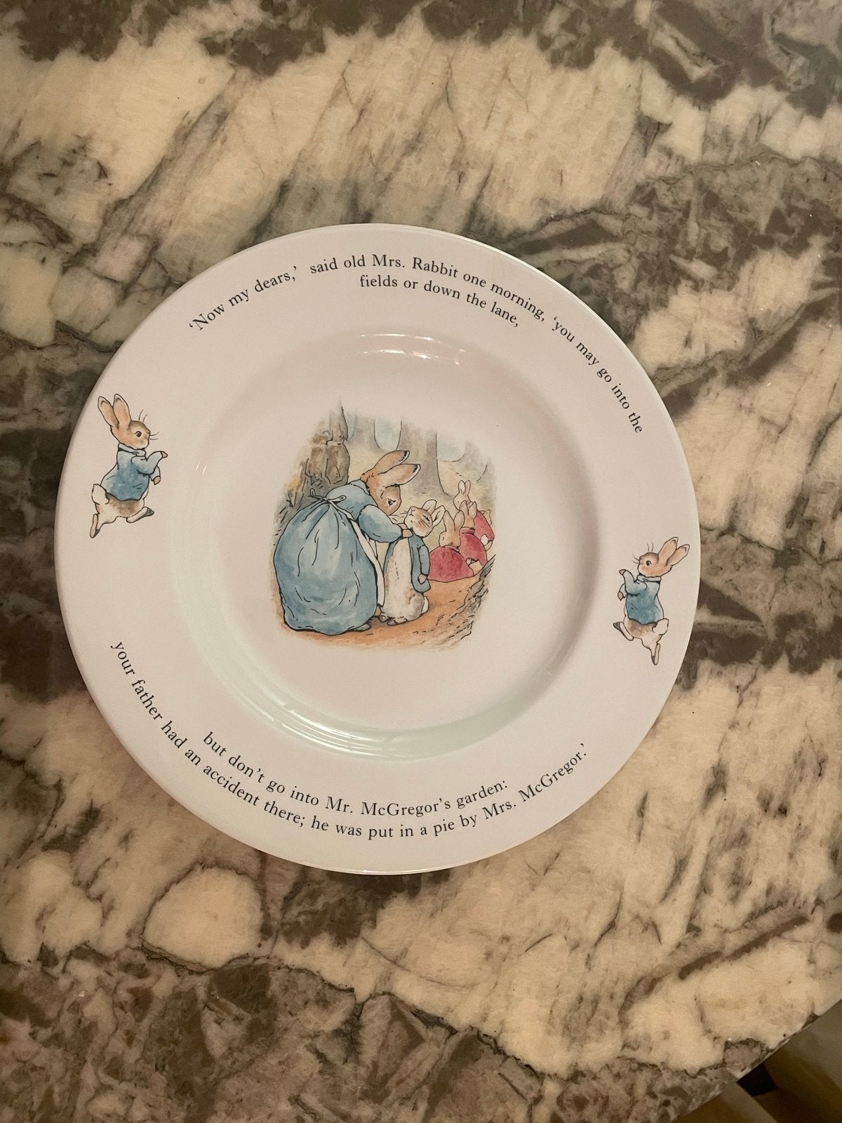 Wedgwood Peter Rabbit bord - Vintage kinderbord, Ophalen of Verzenden