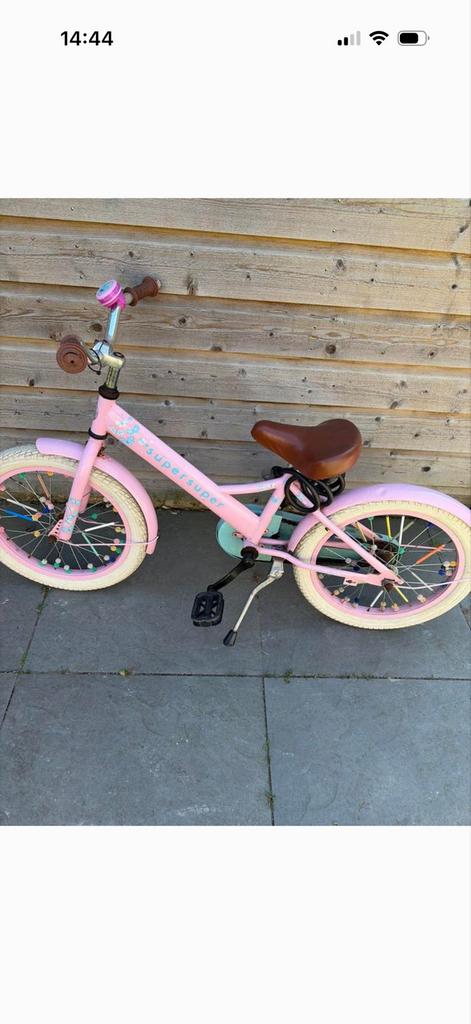 Mooie roze Supersuper kinderfiets 18 inch - Rotterdam, Ophalen of Verzenden, Gebruikt, 16 tot 20 inch