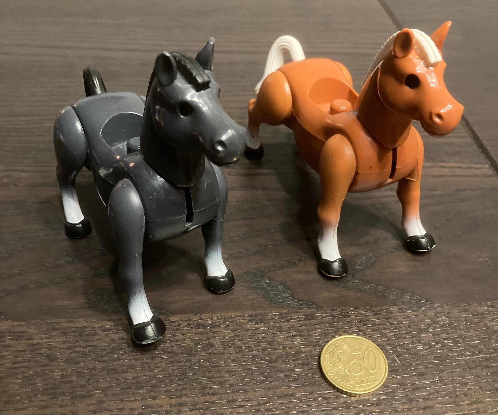 Vintage jaren ‘70/‘80 Playskool Lil Playmates paarden (2), Ophalen of Verzenden, Gebruikt, Paard, Beeldje of Figuurtje