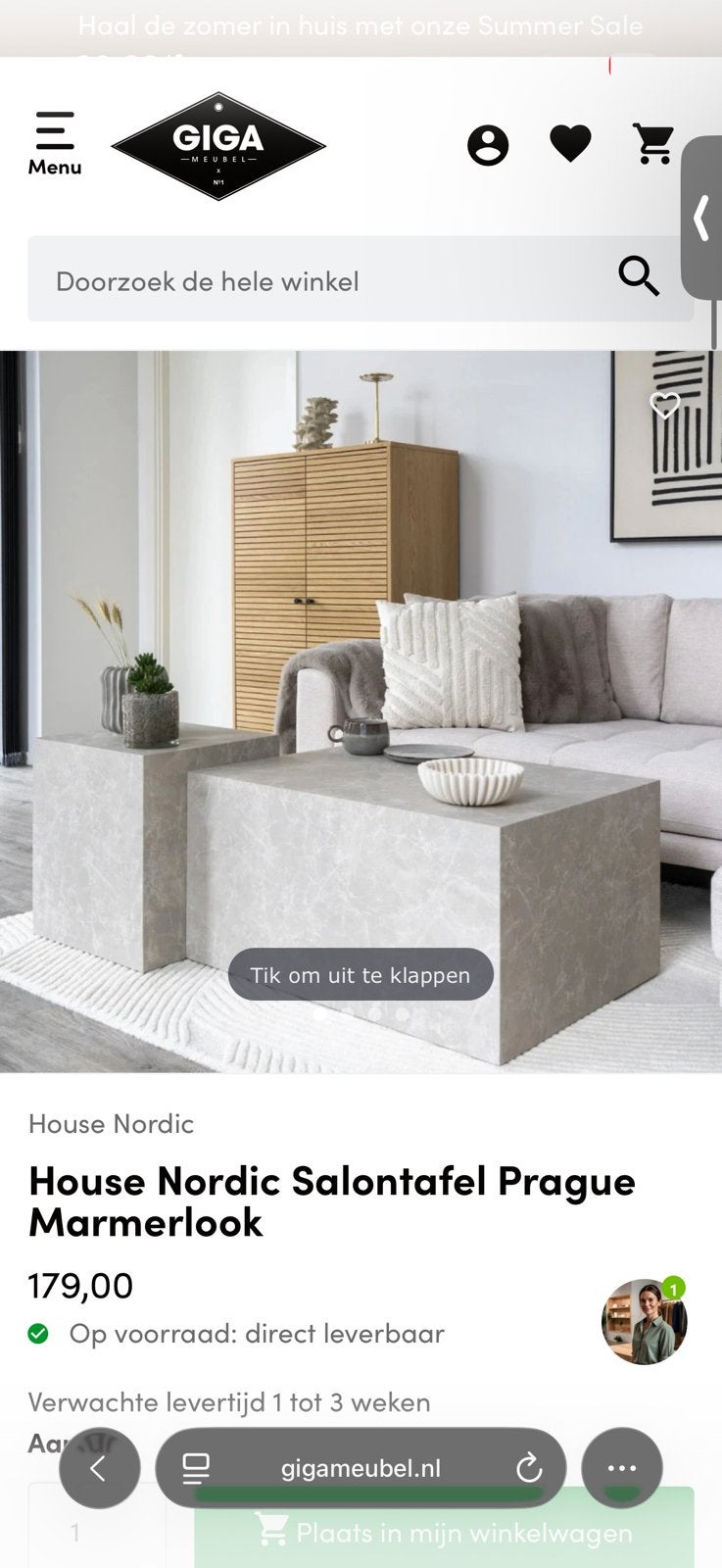Marmerlook Salontafel - Rechthoekig - Modern Design, Ophalen, Overige materialen, 100 tot 150 cm, 50 tot 100 cm
