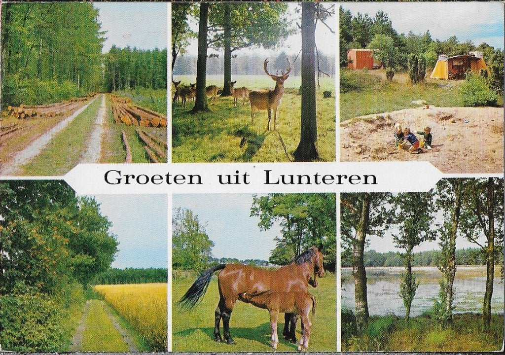Lunteren gelopen ansichtkaart ( a525, Ophalen of Verzenden, Voor 1920, Gelopen, Gelderland