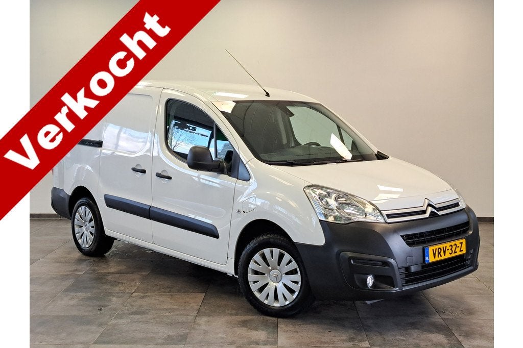 Citroën Berlingo Full Electric Club Lang Clima Cruise Bluet, Auto's, Bestelauto's, Gebruikt, Zwart, Citroën, Wit