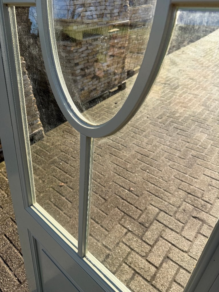 Set openslaande deuren met glas en bossing paneel 232x176cm, Ophalen