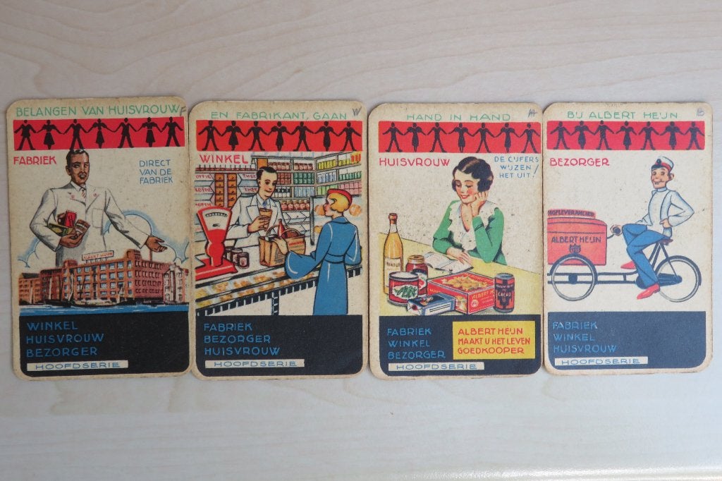 Albert Heijn Boffie kwartetspel 1936, Ophalen of Verzenden, Gebruikt, Kwartet(ten)