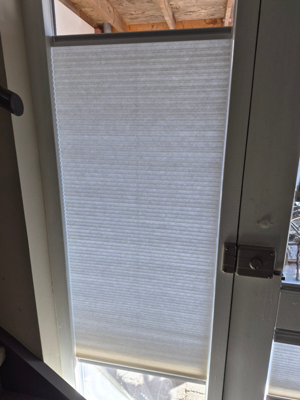 Plisségordijn licht beige - Tuiss Raamdecoratie (49.5x209.5, Ophalen, Overige merken, Inclusief montageonderdelen, Beige