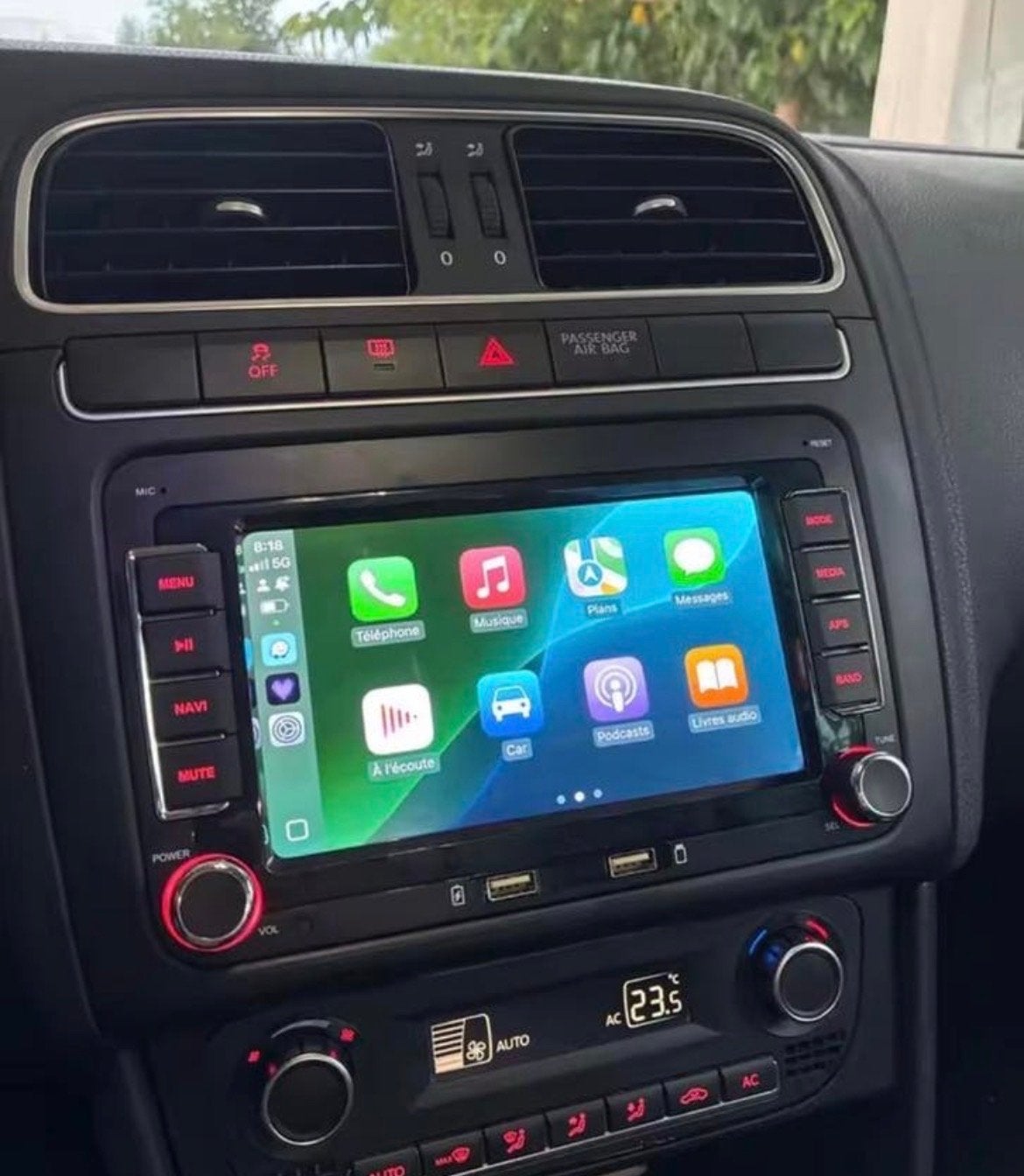CarPlay Autoradio VW Polo Golf 5/6 Touran Tiguan, Ophalen of Verzenden, Nieuw
