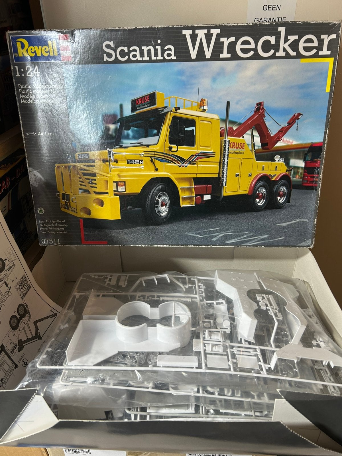 Revell 07511 scania wrecker, Hobby en Vrije tijd, Revell, Groter dan 1:32, Ophalen of Verzenden, Zo goed als nieuw
