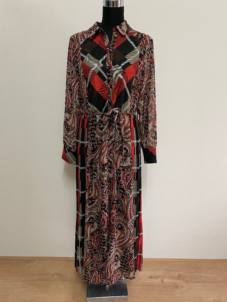 J267 - Nieuwe Tramontana maxi dress maat M (1), Kleding | Dames, Jurken, Maat 38/40 (M), Zwart, Nieuw, Ophalen of Verzenden