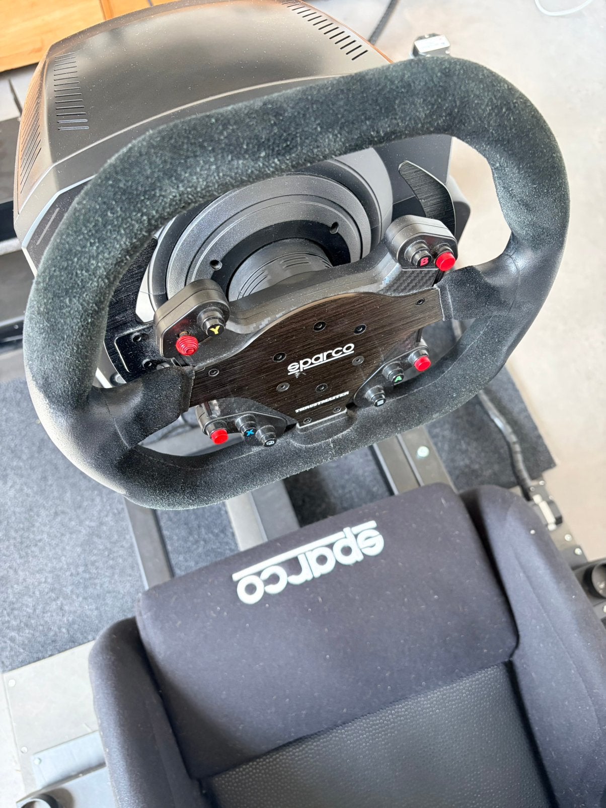 Thrustmaster TS-PC Racer base + Sparco + Ferrari 488 stuur, Ophalen, Zo goed als nieuw