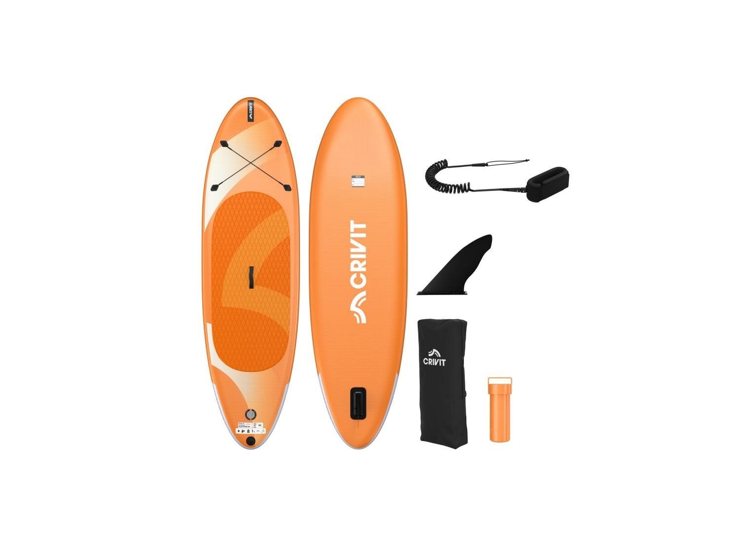 NIEUW in draagtas, opblaasbaar SUP board, oranje