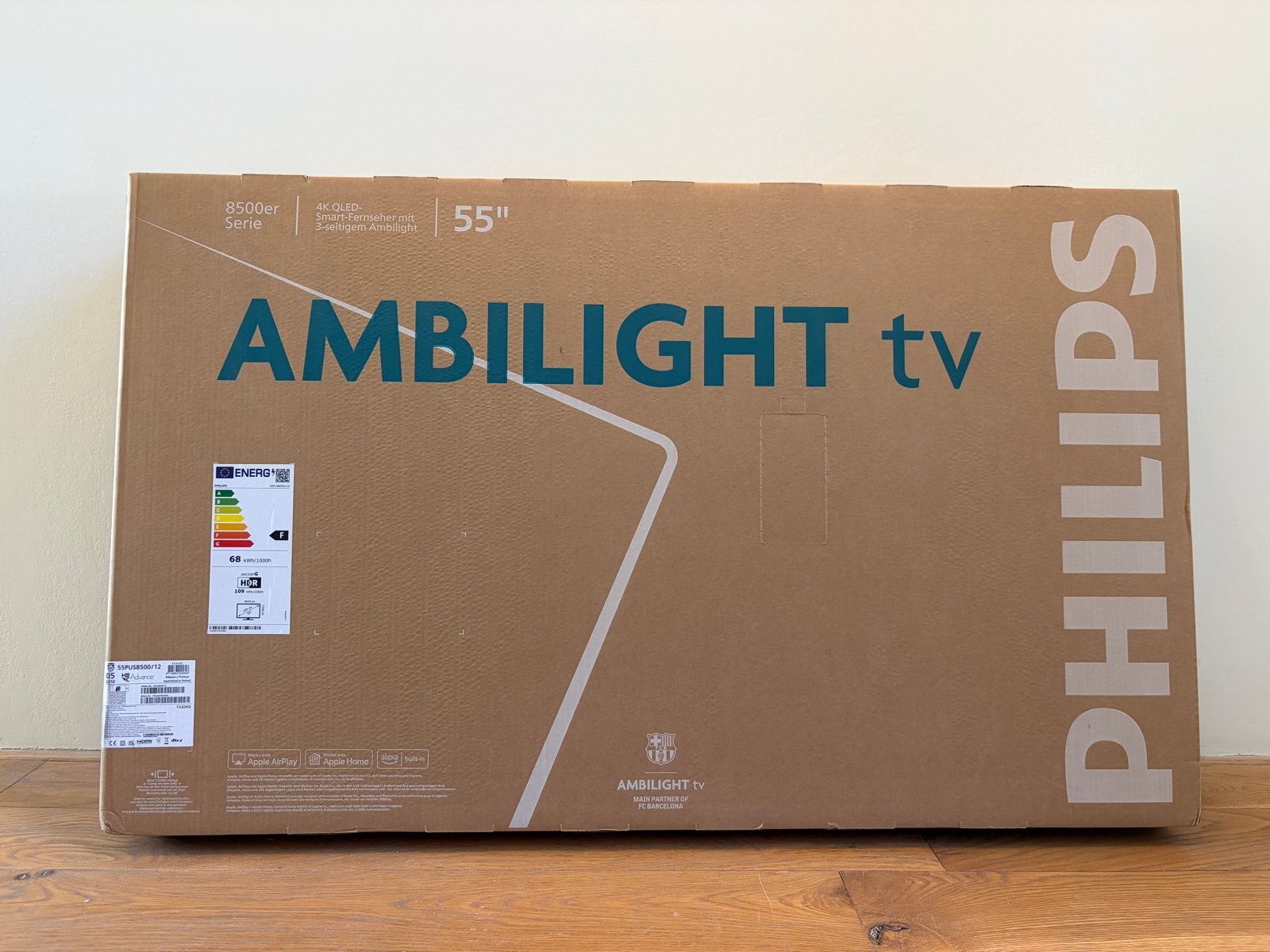Philips Ambilight TV - 55 inch - NIEUW - 55pus8500/12, Ophalen, Philips, QLED, 50 Hz