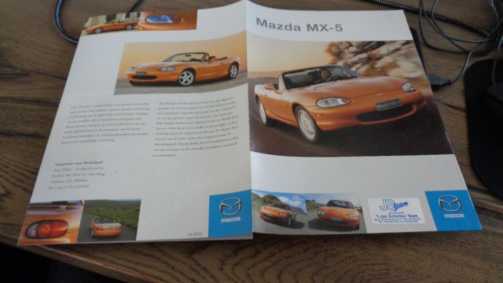 Folder MAZDA  MX-5, Boeken, Verzenden, Zo goed als nieuw, Mazda