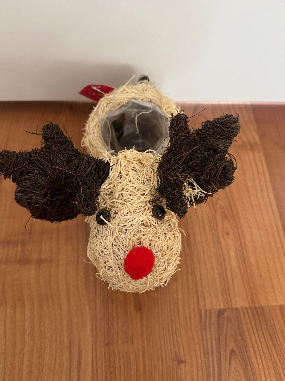 Kerst rendier plantenbak – beige/bruin, Ophalen of Verzenden, Nieuw