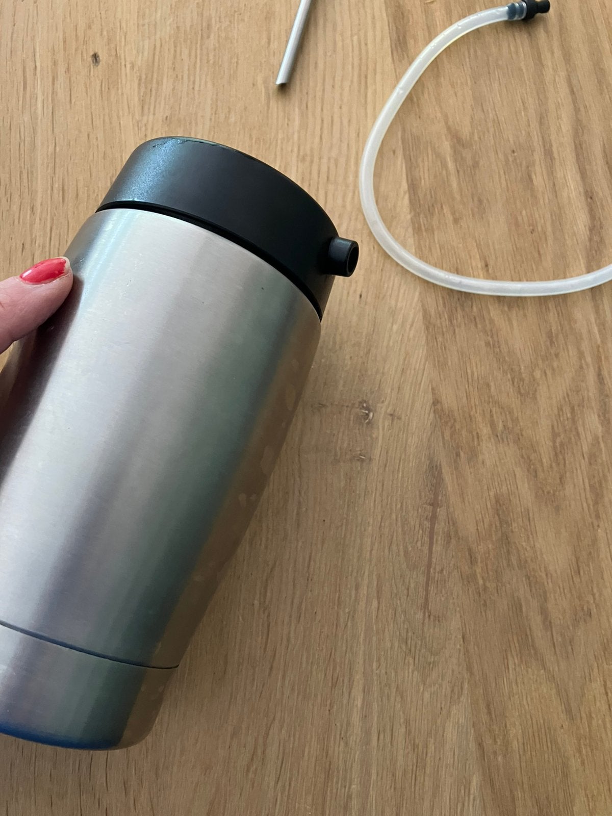 Jura RVS vacuüm melkcontainer / isoleer merkhouder, Ophalen of Verzenden, Zo goed als nieuw, Jura, Melkaccessoire