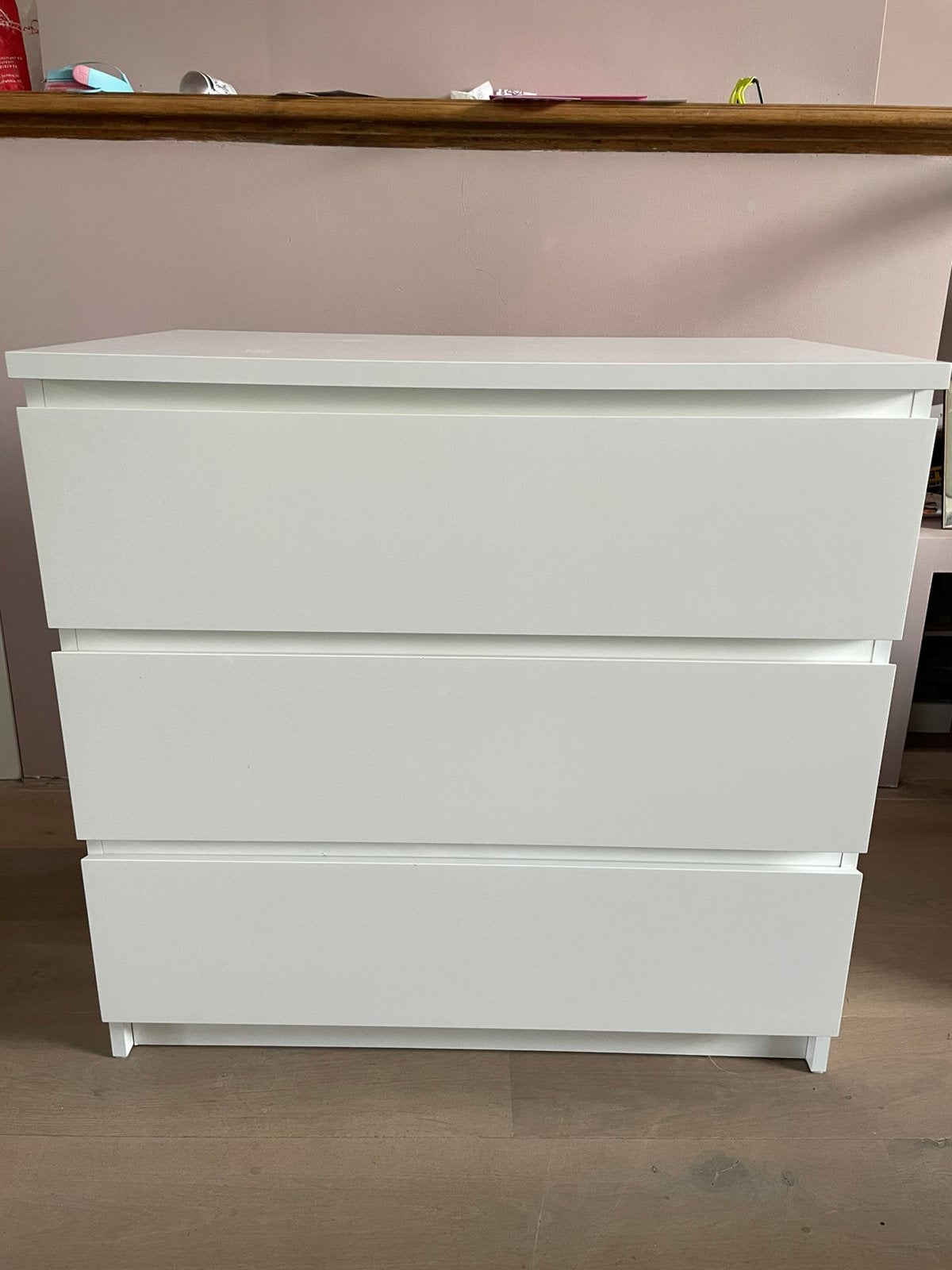 IKEA MALM ladekast wit, Huis en Inrichting, Kasten | Ladekasten, Ophalen, Gebruikt, 50 tot 100 cm, 3 of 4 laden