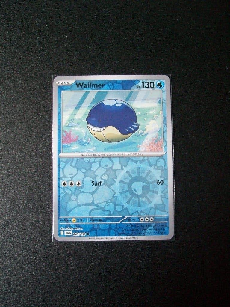 2572. Nieuwe Pokemon Kaart Holofoil WAILMER HP 130 (040/159), Verzenden, Nieuw, Losse kaart, Foil