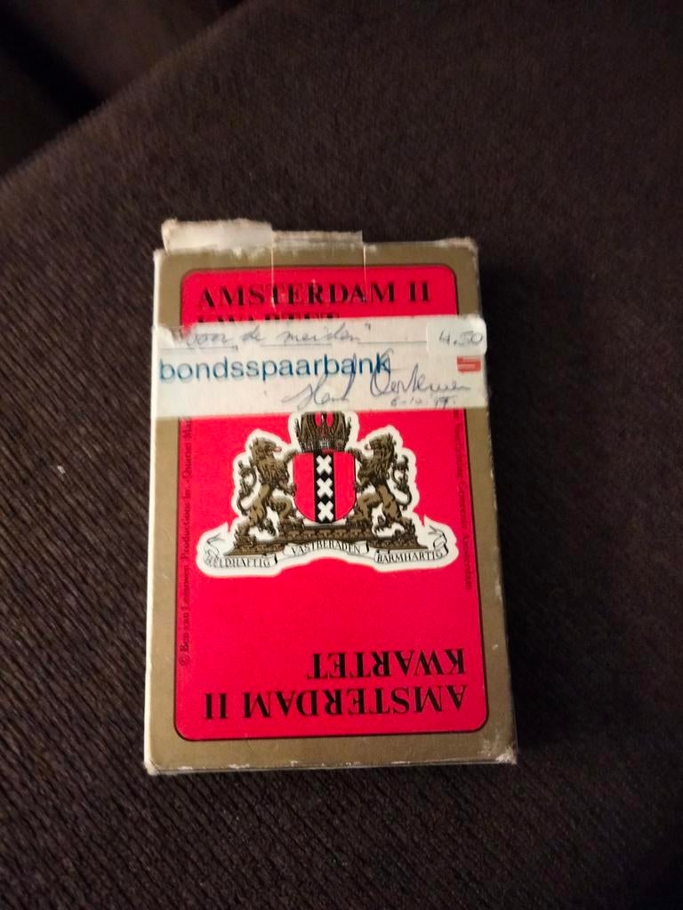 Vintage Amsterdam II Kwartet Kaartspel - Bondsspaarbank, Vijf spelers of meer, Ophalen of Verzenden, Gebruikt, Bondsspaarbank