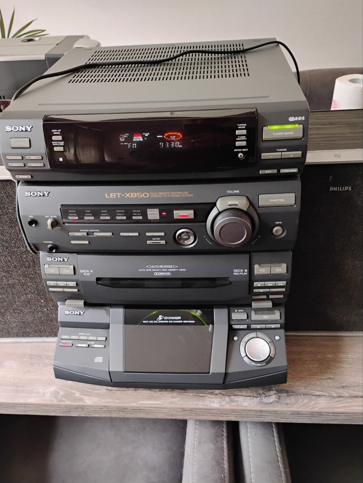Sony LBT-XB50 Compact Hi-Fi Stereo Systeem met CD-wisselaar, Ophalen, Gebruikt, Cassettedeck, Sony