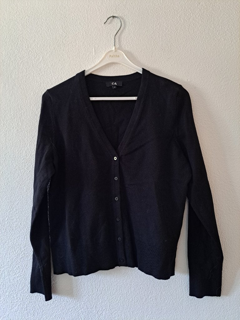 zwart C&A vest maat m, Kleding | Dames, Truien en Vesten, Maat 38/40 (M), Zwart, Ophalen of Verzenden, Zo goed als nieuw