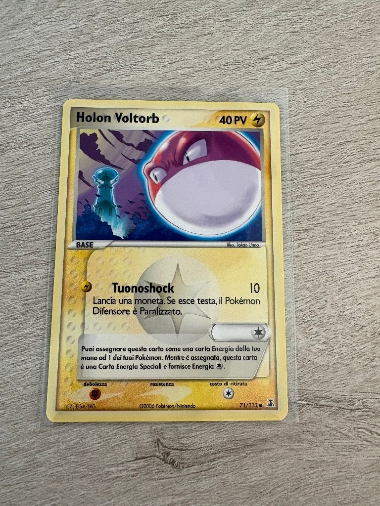 Holon Voltorb 71/113 EX Delta Species | Italiaans, Ophalen of Verzenden, Nieuw, Losse kaart