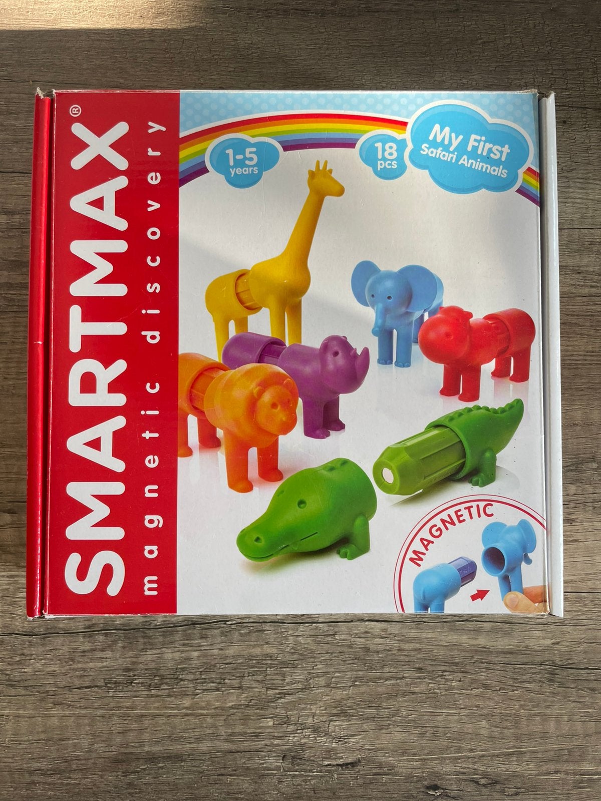 Smartmax Safari dieren - krokodil ontbreekt, Ophalen, 10 tot 50 stukjes, Gebruikt