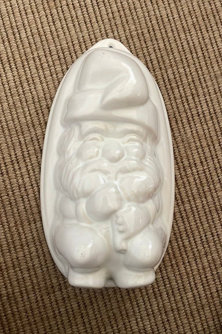 Gave aardewerken puddingvorm kerstman, Ophalen of Verzenden