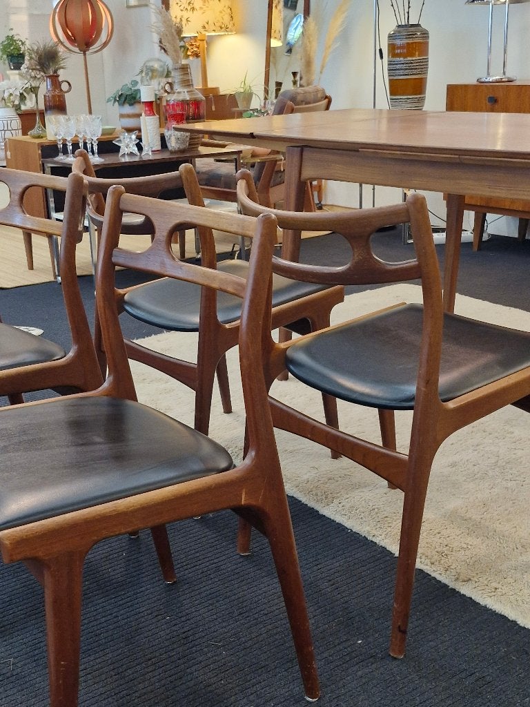 Foto 8 van Vintage Deens design eetkamerstoelen (4) Andersen Uldum