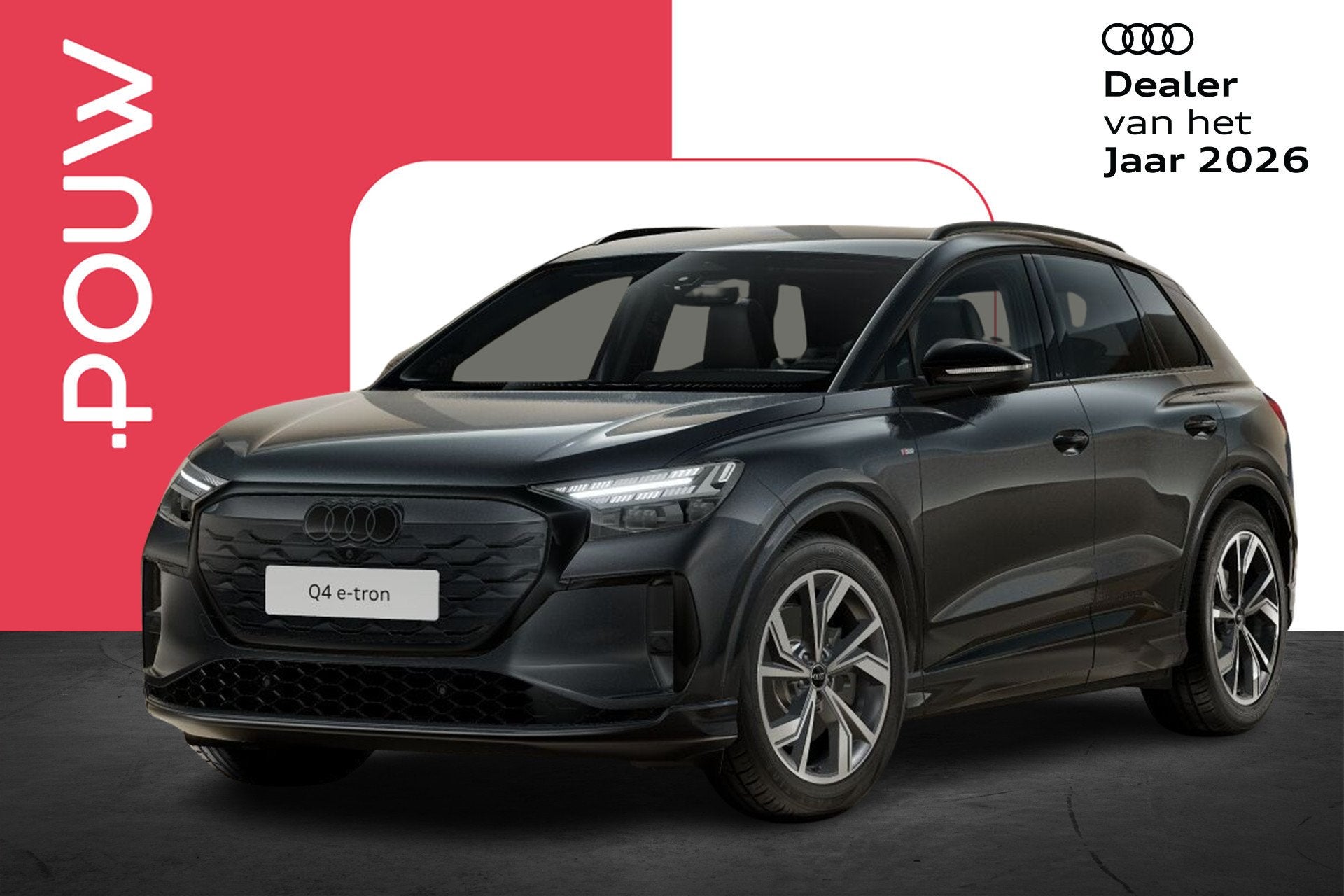 Audi Q4 e-tron S edition 286pk performance 82 kWh | Velgen 2, Auto's, Automaat, 12 maanden, Achterwielaandrijving, 510 min