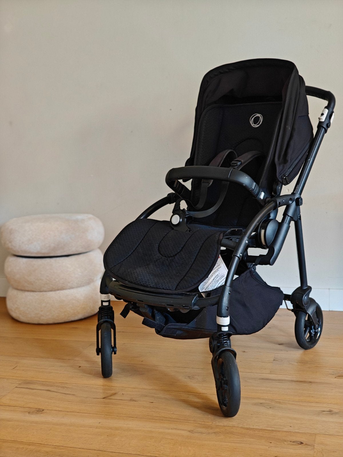 Bugaboo Bee 6 kinderwagen - Zwart, Ophalen of Verzenden, Gebruikt, Overige merken, Verstelbare rugleuning