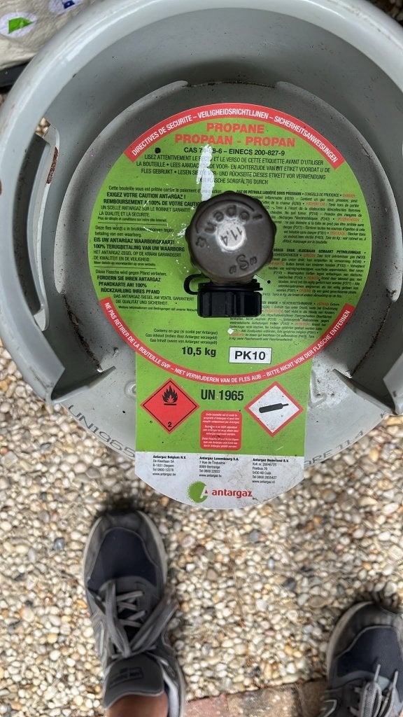 Antargaz gasfles propaan, Ophalen, Nieuw