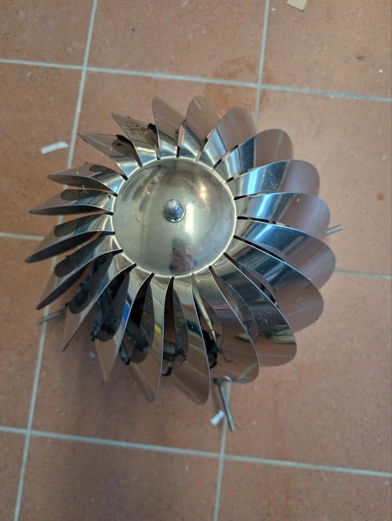 Ventilator spinner schoorsteen zgan 200mm, Ophalen of Verzenden, Zo goed als nieuw, Ventilator