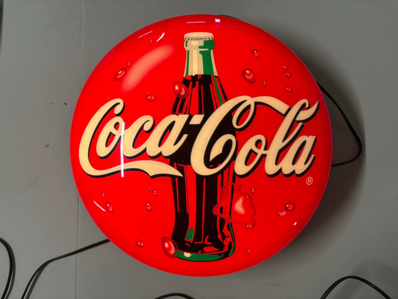 Coca cola lichtreclame, Ophalen of Verzenden, Zo goed als nieuw, Lichtbak of (neon) lamp