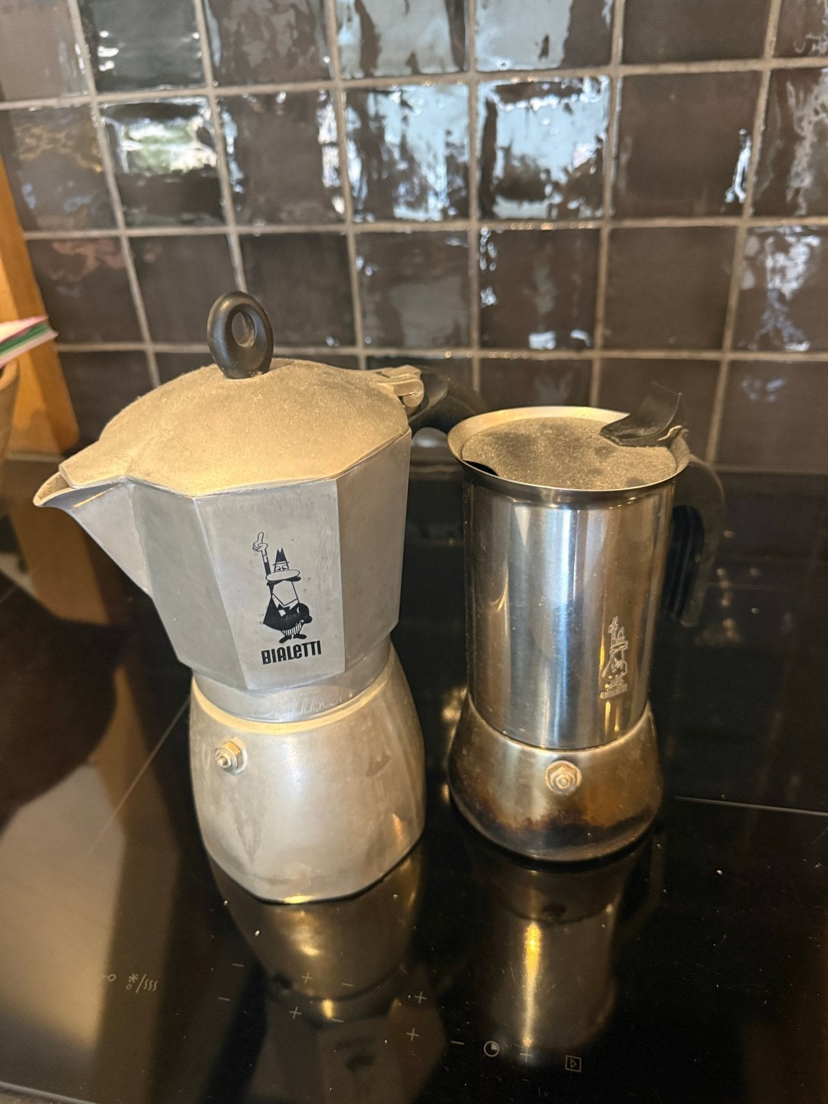 Decoratieve en werkende RVS percolators, Ophalen, Gebruikt, Overige modellen, Gemalen koffie