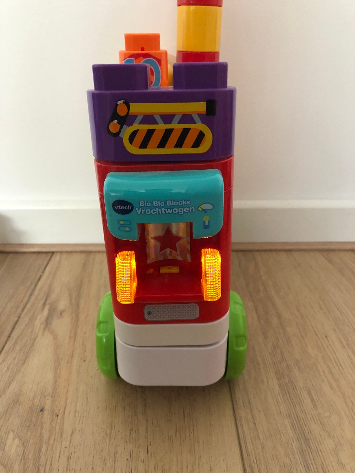 Vtech Bla Bla Blocks Vrachtwagen met 31 blokken, Ophalen of Verzenden, Zo goed als nieuw, 2 tot 4 jaar
