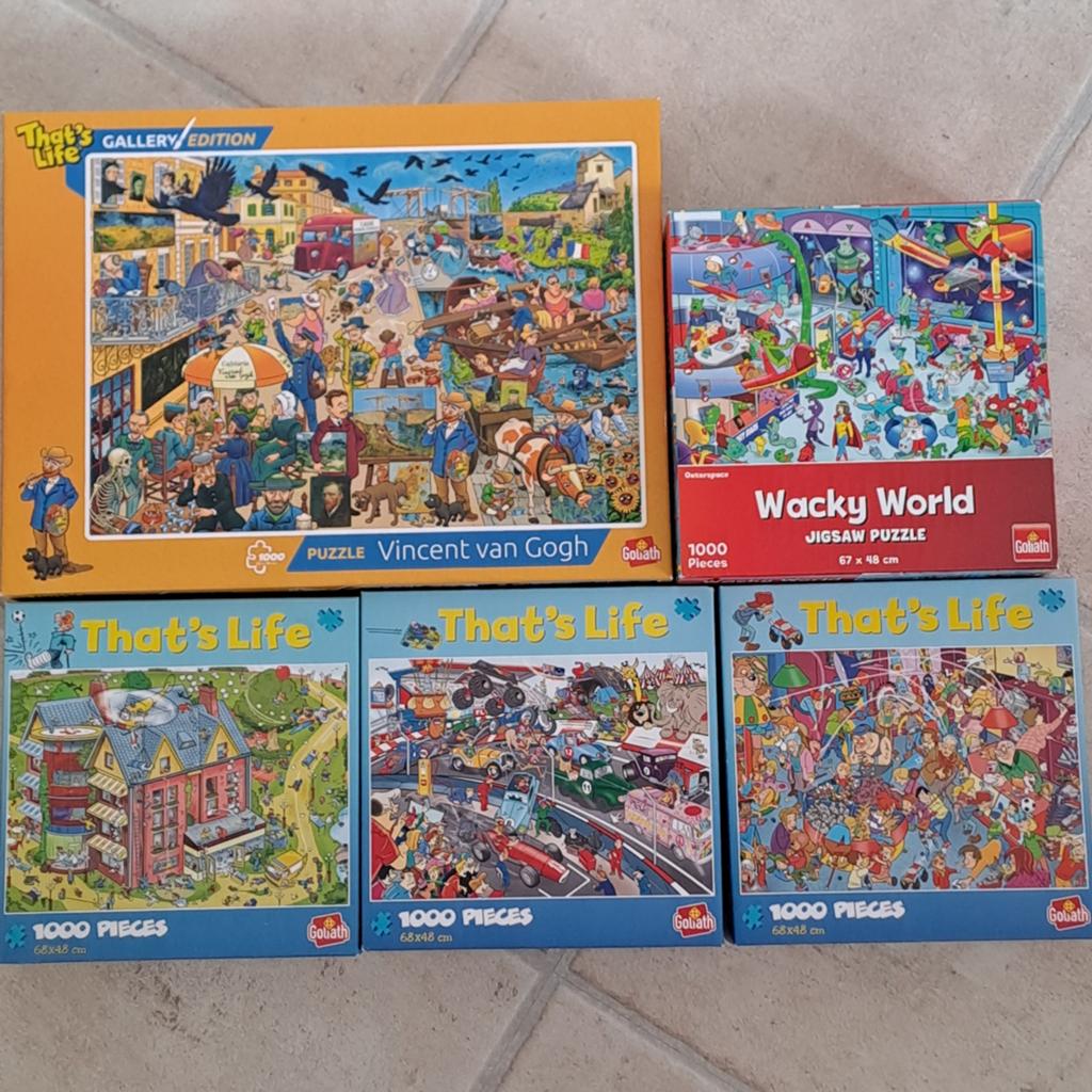 Puzzels 950, 1000 of 1500, Ophalen of Verzenden, 500 t/m 1500 stukjes, Zo goed als nieuw