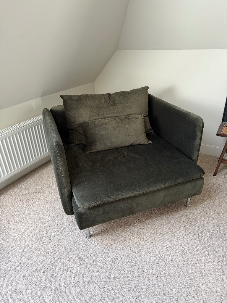 IKEA Söderhamn fauteuille met BEMZ hoes, Ophalen, 75 tot 100 cm, Zo goed als nieuw, 100 tot 125 cm