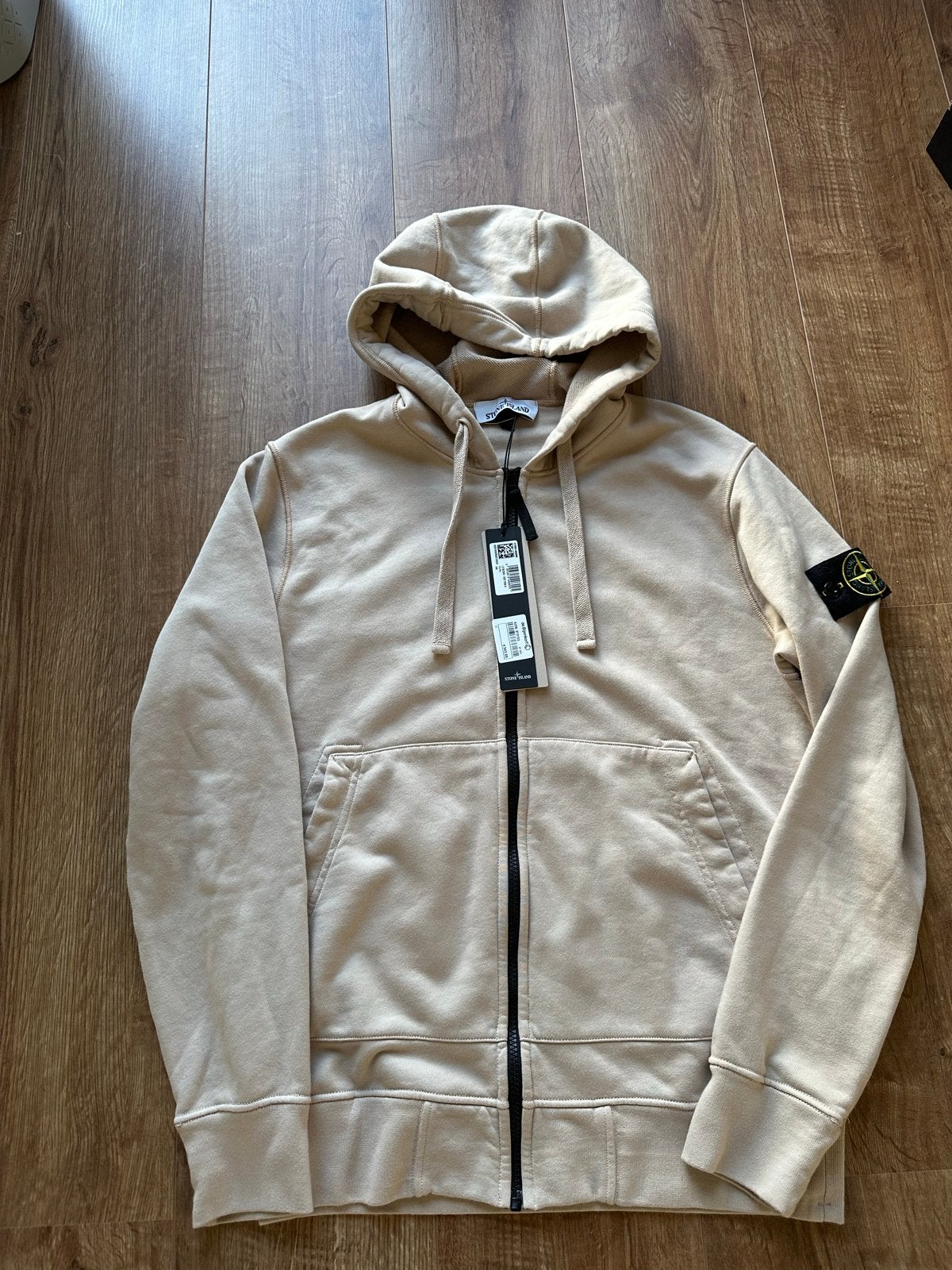 NEW!!Stone Island Hoodie Beige Maat M, Ophalen of Verzenden, Nieuw, Maat 48/50 (M), Beige