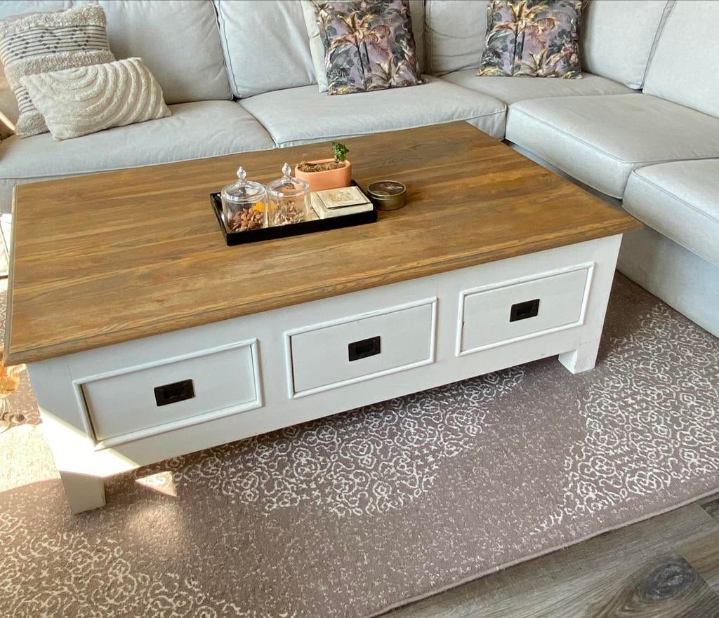 Richmond woonset €50 – salontafel + eettafel & 2 stoelen, Huis en Inrichting, Tafels | Salontafels, Ophalen, Gebruikt, 50 tot 100 cm
