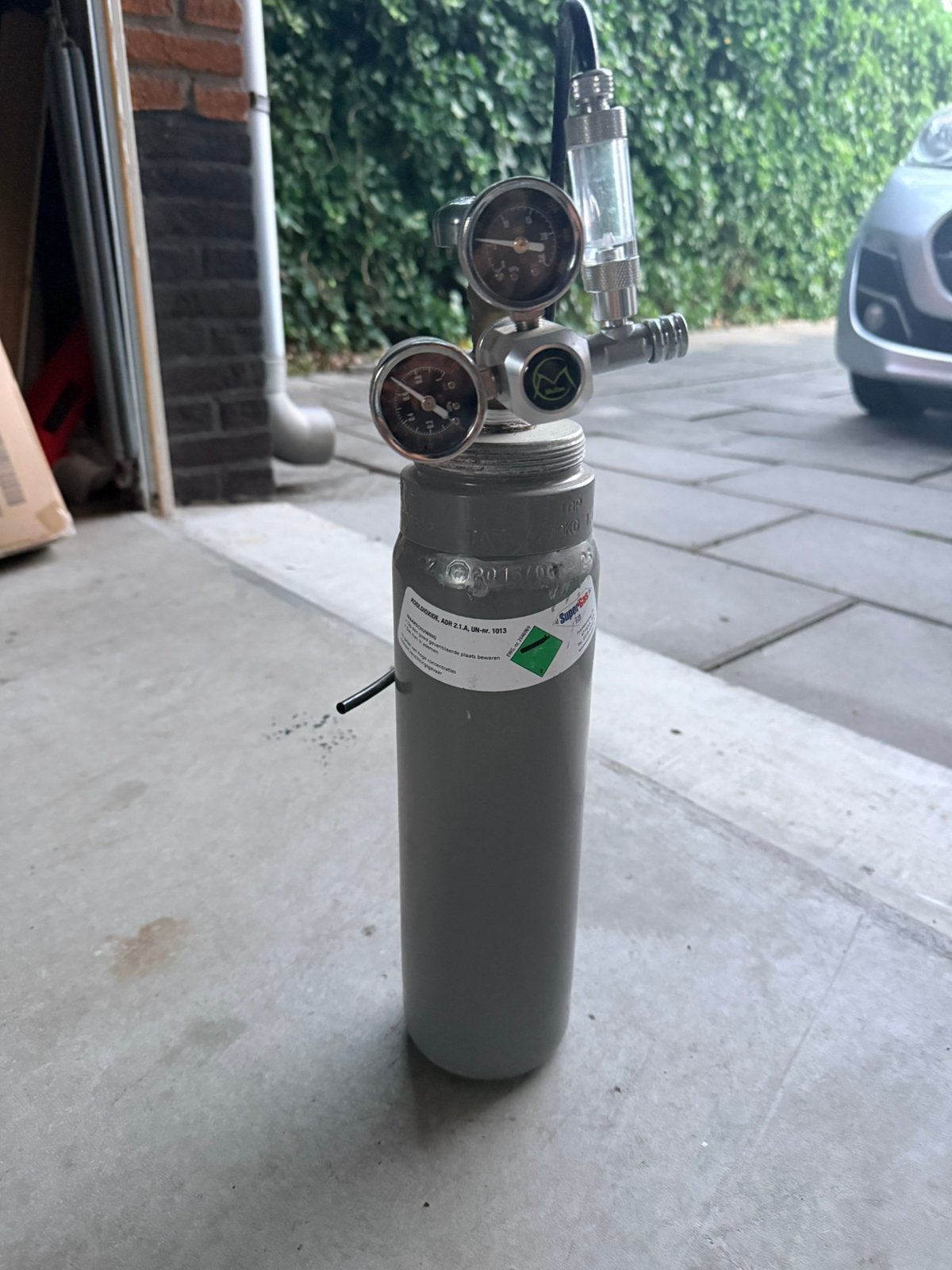 CO2 fles voor aquarium te koop, Ophalen, Zo goed als nieuw, Leeg aquarium