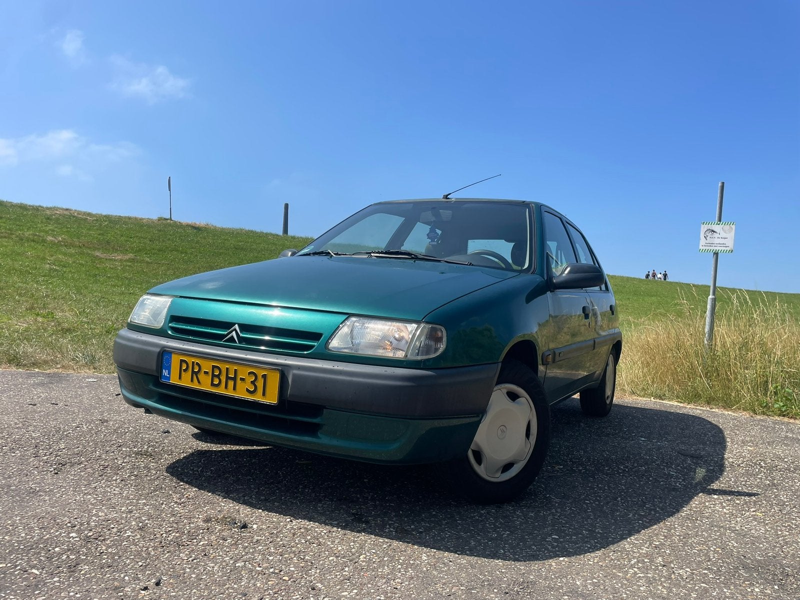 Citroën Saxo 1.1 SX 1996 Groen + NAP, Voorwielaandrijving, 410 kg, 600 kg, 4 cilinders