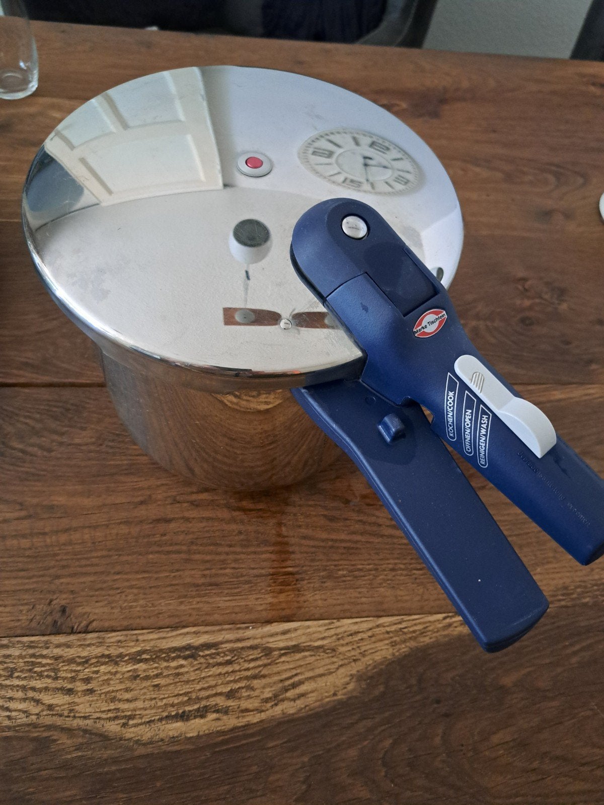 Tischfein Snelkookpan - 4 liter, 4 liter of meer, Ophalen of Verzenden, Gebruikt