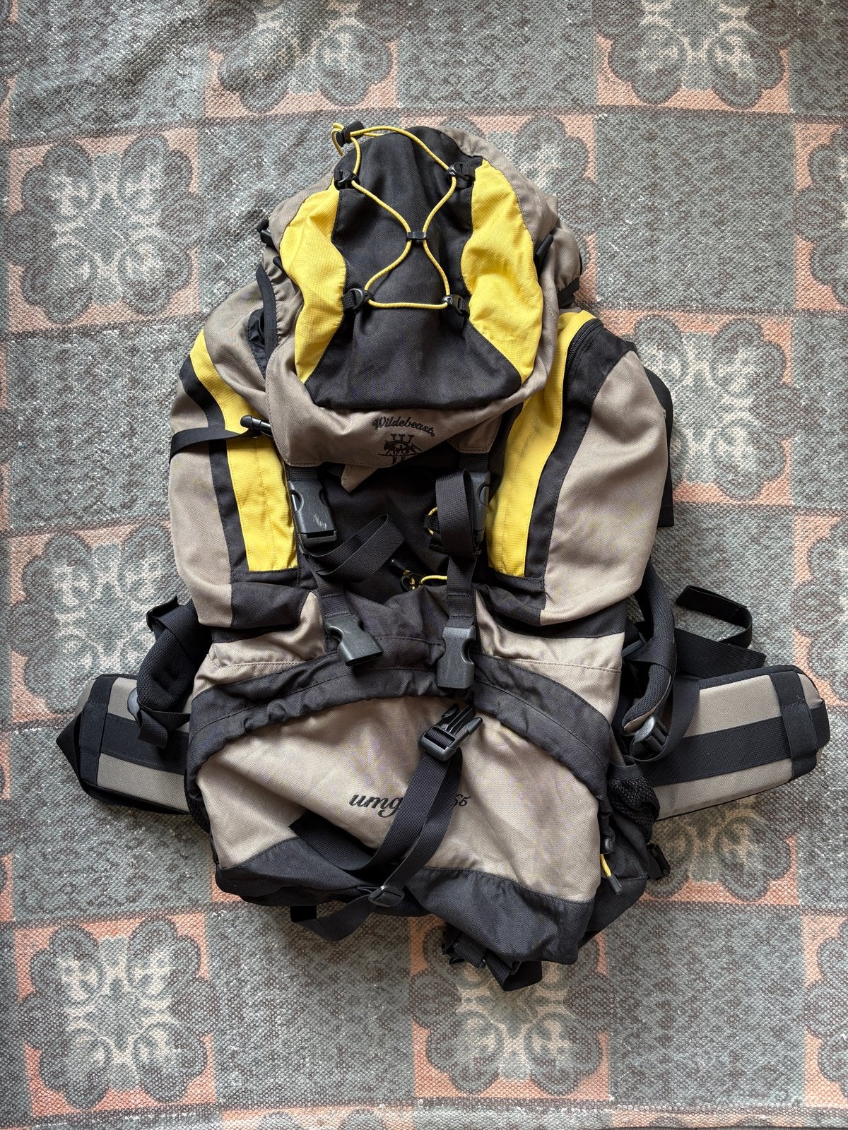 Wildebeast Umguza 65L Backpack - Verstelbaar & Ruim, Ophalen, 30 cm of meer, Zo goed als nieuw, 60 tot 80 cm