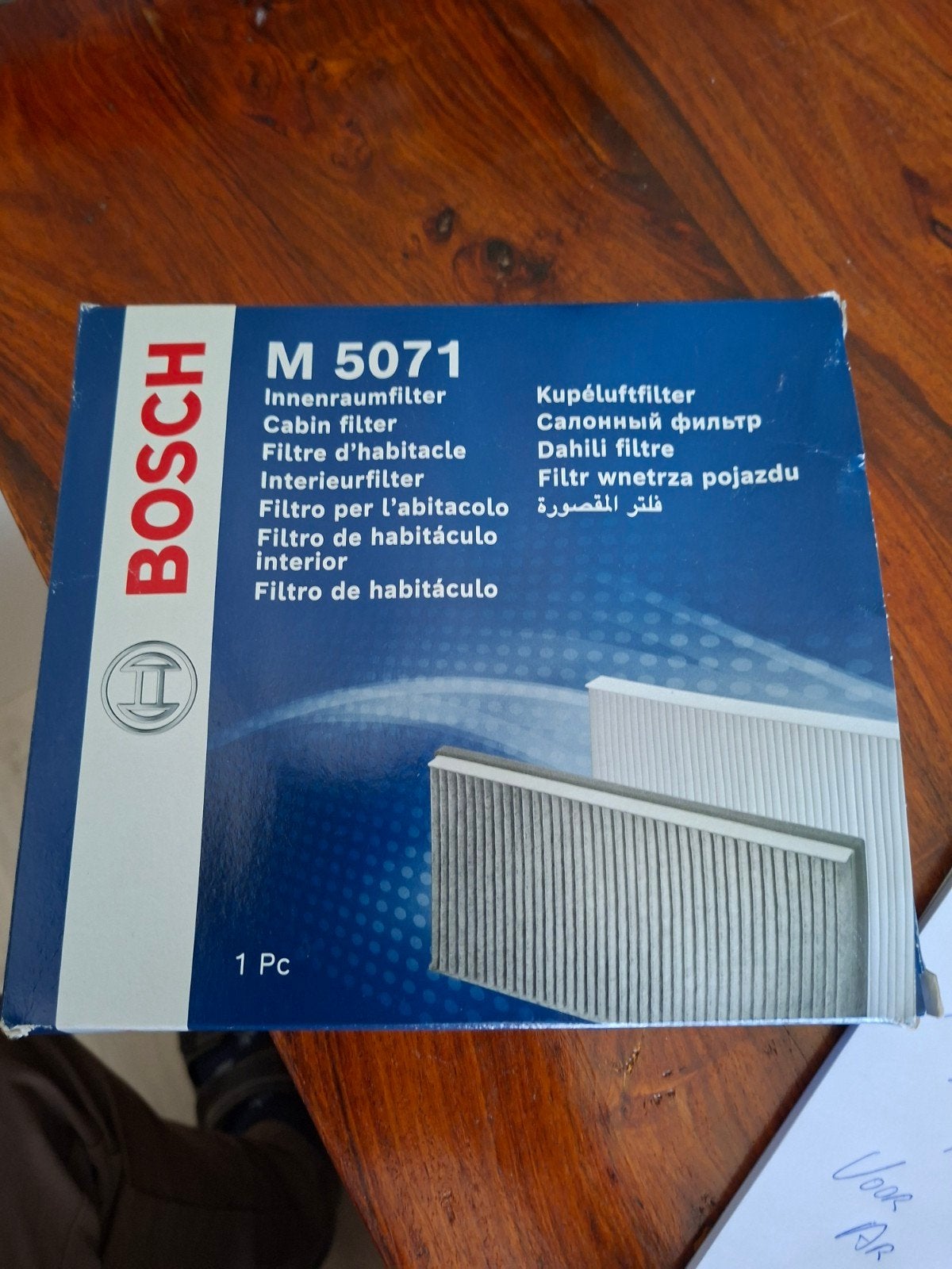 Bosch Interieurfilter M5071 - Nieuw in doos, Ophalen of Verzenden, Nieuw, Universele onderdelen