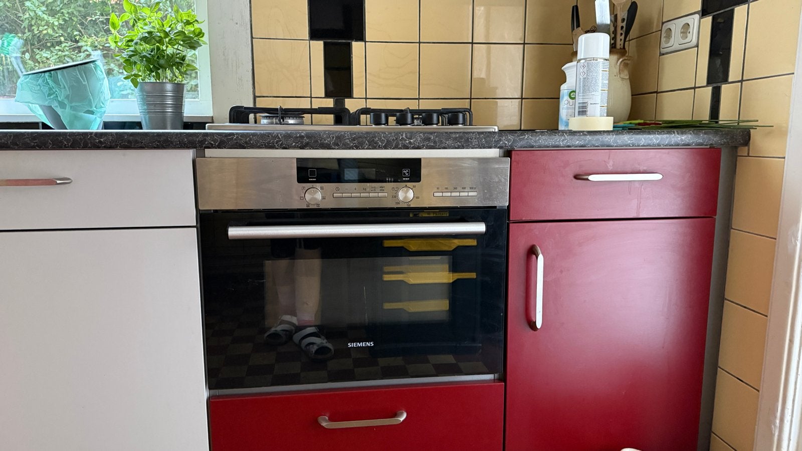 Siemens inbouw combimagnetron - defect voor onderdelen, Witgoed en Apparatuur, Ophalen, Combimagnetron, Grill, Inbouw